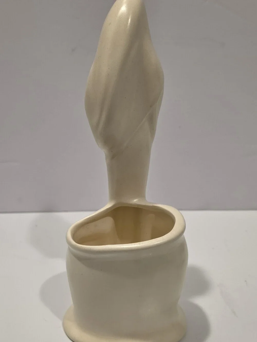 Royal Haeger Vintage Glazed Cream Ceramic Madonna Planter Vase